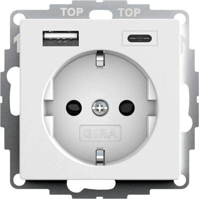 Gira 245927 Prise avec USB-C & USB-A - Prise électrique Gira 245927 Prise avec USB-C & USB-A - Prise électrique