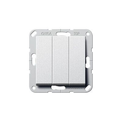 Gira 284426 Wipptaster Aluminium 3-fach Gira 284426 Wipptaster Aluminium 3-fach