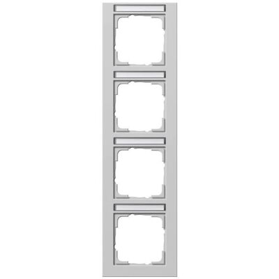 Gira - 111437 - grau - 4-fach senkrecht - Abdeckrahmen Gira - 111437 - grau - 4-fach senkrecht - Abdeckrahmen