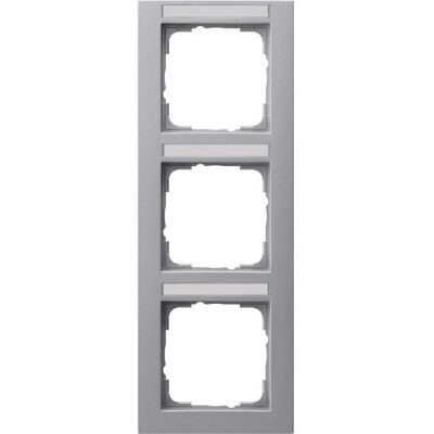 Gira 110325 - Abdeckrahmen 3f. Alu senkrecht - Schalterrahmen Gira 110325 - Abdeckrahmen 3f. Alu senkrecht - Schalterrahmen