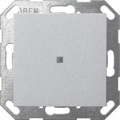 Gira Lichtschalter + Stromschalter, 517126, System 55 F, Aluminium - Lichtschalter Gira Lichtschalter + Stromschalter, 517126, System 55 F, Aluminium - Lichtschalter