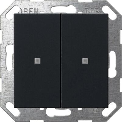 Gira 5173005 - KNX Wippe Schalter 2f - Schwarz Gira 5173005 - KNX Wippe Schalter 2f - Schwarz
