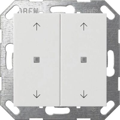 GIRA 517427 - Taster Wippe KNX, 2f, Reinweiß GIRA 517427 - Taster Wippe KNX, 2f, Reinweiß
