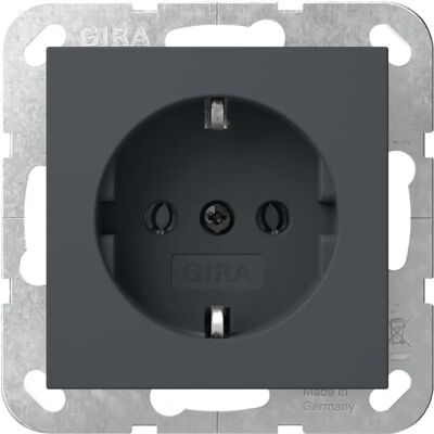 GIRA 418828 System 55 Antracit - Schuko-uttag GIRA 418828 System 55 Antracit - Schuko-uttag