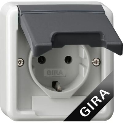 GIRA 444030 Steckdose - IP44 Schuko mit USB GIRA 444030 Steckdose - IP44 Schuko mit USB