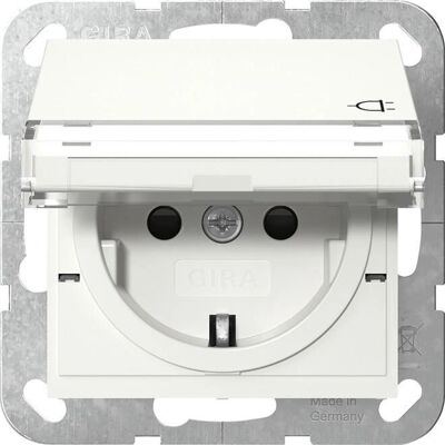 Gira KD+BSF Reinweiß 455703 - Steckdose Gira KD+BSF Reinweiß 455703 - Steckdose