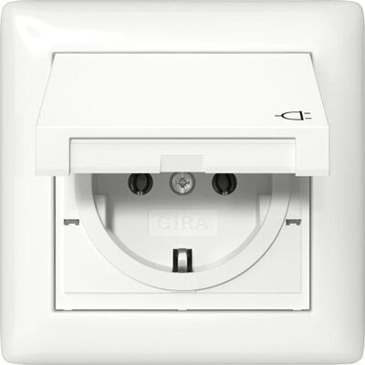 GIRA 415703 Steckdose - Schuko, Weiß, IP44 Set GIRA 415703 Steckdose - Schuko, Weiß, IP44 Set