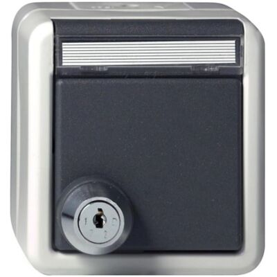 Gira Modell 456730 Schlossbare graue Schuko-Steckdose - Elektroanschluss Gira Modell 456730 Schlossbare graue Schuko-Steckdose - Elektroanschluss