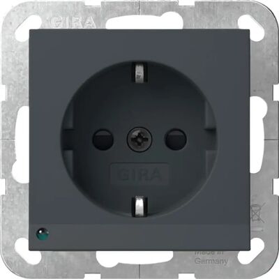 Gira 417028 Anthrazit LED-Steckdose mit Lichtleiste - Elektroanschluss Gira 417028 Anthrazit LED-Steckdose mit Lichtleiste - Elektroanschluss
