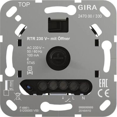 Gira 247000 - Raumtemperaturregler - PID - 230V Gira 247000 - Raumtemperaturregler - PID - 230V
