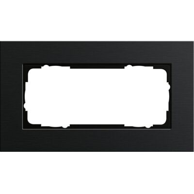 GIRA 1002126 - Abdeckrahmen 2f. sw ohne Mittelsteg - Schwarz - Switch Cover Frame GIRA 1002126 - Abdeckrahmen 2f. sw ohne Mittelsteg - Schwarz - Switch Cover Frame