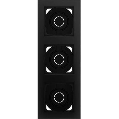Gira AP-Gehäuse 3f Rahmen schwarz - Elektrische Schalterrahmen Gira AP-Gehäuse 3f Rahmen schwarz - Elektrische Schalterrahmen