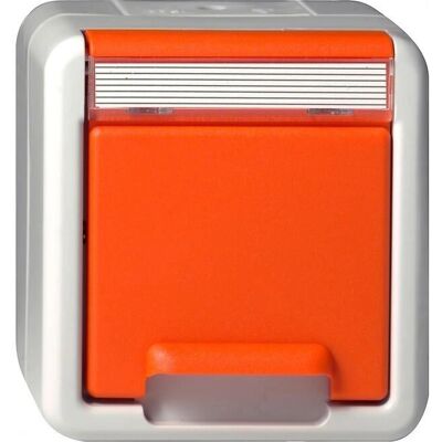 Gira Orange Schuko Steckdose Modell 4440309 - Elektrische Steckdose Gira Orange Schuko Steckdose Modell 4440309 - Elektrische Steckdose