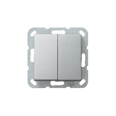 Gira Aluminium 2-fach Schalter System 55 Gira Aluminium 2-fach Schalter System 55