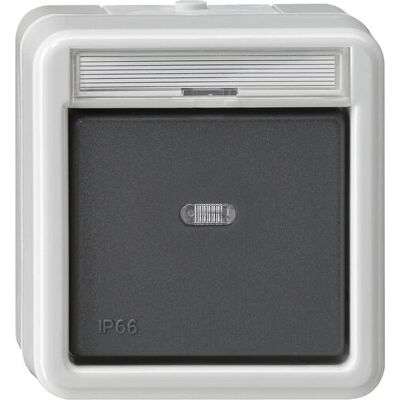 Gira 015231 Wipptaster - Schliesser - Grau - Schalter Gira 015231 Wipptaster - Schliesser - Grau - Schalter