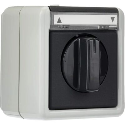 Gira Modell 015430 Grauer Schalter mit Beschriftung - Schalter Gira Modell 015430 Grauer Schalter mit Beschriftung - Schalter