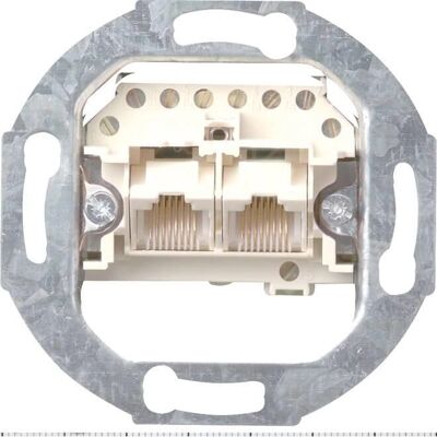 Gira 018700 Netzsteckdose - Kategorie 3, IP20, 2x8-polig Gira 018700 Netzsteckdose - Kategorie 3, IP20, 2x8-polig