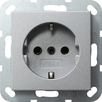 GIRA 018826 Aluminium vägguttag - System 55, E2, Event, Esprit, ClassiX GIRA 018826 Aluminium vägguttag - System 55, E2, Event, Esprit, ClassiX