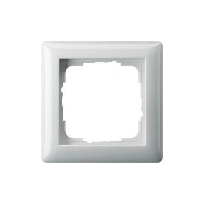 GIRA 55 Wall Plate - Impact-Resistant Plastic, IP21 - White GIRA 55 Wall Plate - Impact-Resistant Plastic, IP21 - White