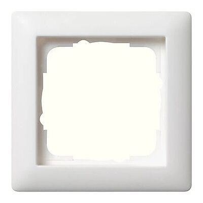 Gira Wall Plate - Single-Gang, Matte White - Wall Plate/Switch Cover Gira Wall Plate - Single-Gang, Matte White - Wall Plate/Switch Cover