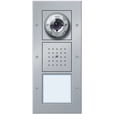 Gira Station vidéo pour porte - 126965 - Aluminium, 1 bouton - Publicité Gira Station vidéo pour porte - 126965 - Aluminium, 1 bouton - Publicité