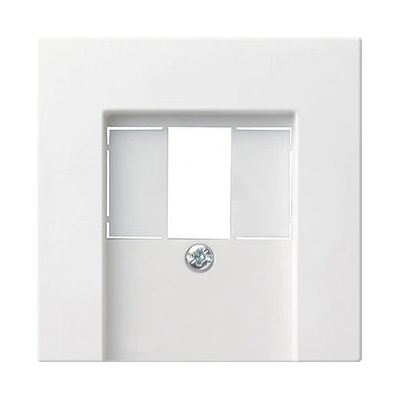 GIRA 027603 Wall Plate - IP20, White, Glossy - Suitable for TAE & USB GIRA 027603 Wall Plate - IP20, White, Glossy - Suitable for TAE & USB