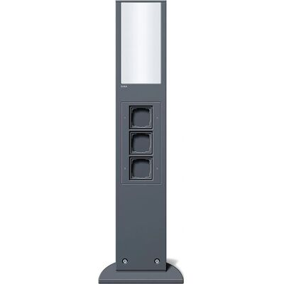 Gira Modell 134928 Außenleuchte + 3 Leereinheiten - Energiesäule Anthrazit Gira Modell 134928 Außenleuchte + 3 Leereinheiten - Energiesäule Anthrazit