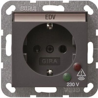 Gira - 045128 - System 55 - Anthrazit - Schuko-Steckdose Gira - 045128 - System 55 - Anthrazit - Schuko-Steckdose