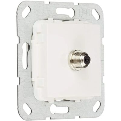 Gira 565003 Sat F Buchse - Satelliten Stecker, Weiß - IP20 Gira 565003 Sat F Buchse - Satelliten Stecker, Weiß - IP20