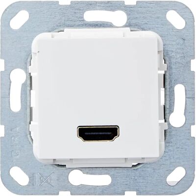Gira 566903 HDMI Gender Changer - IP20, Wit, Glanzend Gira 566903 HDMI Gender Changer - IP20, Wit, Glanzend