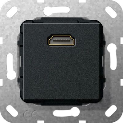 Gira HDMI Geschlechtsumwandler - IP20 - Schwarz Matt - HDMI Adapter Gira HDMI Geschlechtsumwandler - IP20 - Schwarz Matt - HDMI Adapter