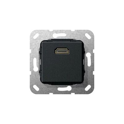 Gira 567010 HDMI Steckdose - Schwarz - Unterputz Gira 567010 HDMI Steckdose - Schwarz - Unterputz
