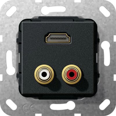 Gira 567310 - HDMI-Schalterzubehör - Schwarz Gira 567310 - HDMI-Schalterzubehör - Schwarz
