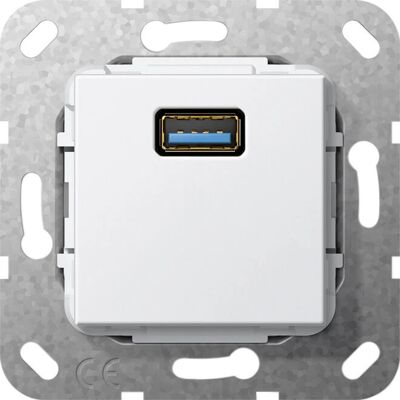 Gira Commutateur de genre USB 568203 - USB 3.0 Type A, Blanc, IP20 - Type de produit - Publicité Gira Commutateur de genre USB 568203 - USB 3.0 Type A, Blanc, IP20 - Type de produit - Publicité