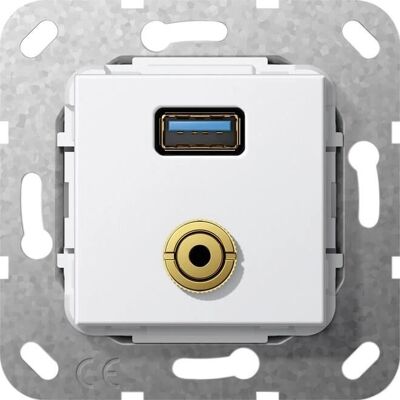 Gira G568603 USB 3.0 A, M Klinke Gender - Elektrische Zubehör Gira G568603 USB 3.0 A, M Klinke Gender - Elektrische Zubehör