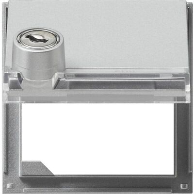 Gira 069765 - Aluminium System 55 Abdeckplatte mit Schloss Gira 069765 - Aluminium System 55 Abdeckplatte mit Schloss