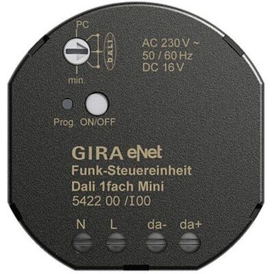 GIRA DALI Funksteuereinheit - 1 Kanal - Schwarz - Bussystem GIRA DALI Funksteuereinheit - 1 Kanal - Schwarz - Bussystem
