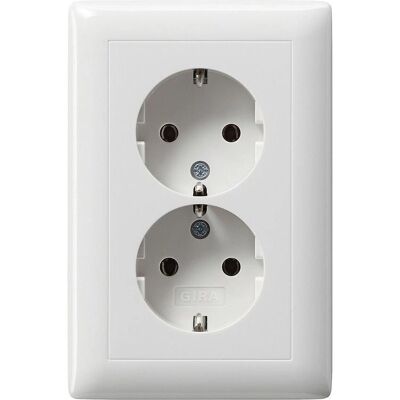 Gira System 55 Doppelsteckdose - Elektrosteckdose Gira System 55 Doppelsteckdose - Elektrosteckdose