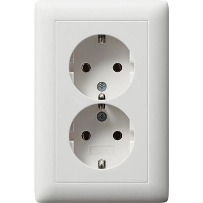 GIRA - 078204 - Doppel-Schuko - Steckdose GIRA - 078204 - Doppel-Schuko - Steckdose