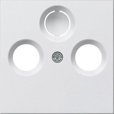 GIRA White System 55 TV/Radio Wall Plate - Wall Mount GIRA White System 55 TV/Radio Wall Plate - Wall Mount