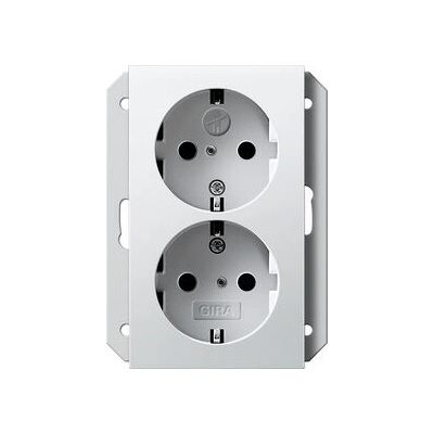 Gira Steckdose 2-fach reinweiß glänzend UP - Steckdose Gira Steckdose 2-fach reinweiß glänzend UP - Steckdose