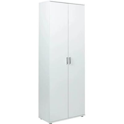 Armoire Blanche Arconati - 70x189x34cm - Publicité Armoire Blanche Arconati - 70x189x34cm - Publicité