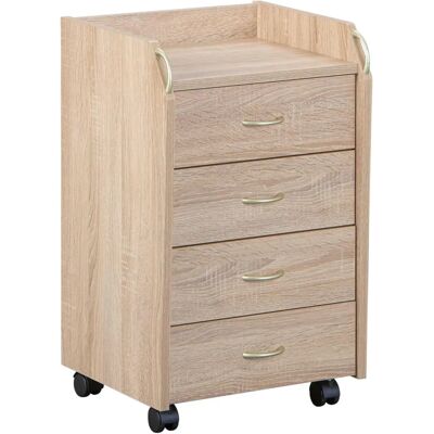 MID.YOU Novi Holzfarben Rollcontainer - Büromöbel MID.YOU Novi Holzfarben Rollcontainer - Büromöbel