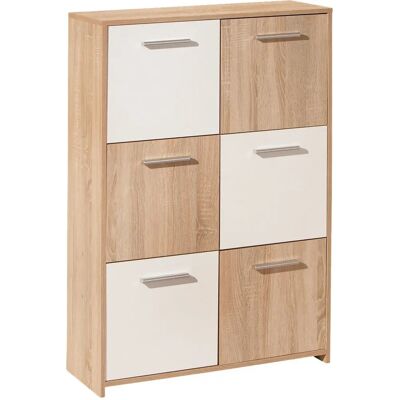 Commode Egadi Bois 6 Tiroirs - Meuble - Publicité Commode Egadi Bois 6 Tiroirs - Meuble - Publicité