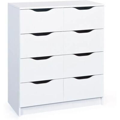 Home affaire Westphalen Commode 8 Tiroirs Blanc - Publicité Home affaire Westphalen Commode 8 Tiroirs Blanc - Publicité