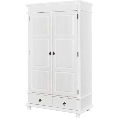 Armoire Home Affaire Danz - 2 portes, 2 tiroirs - Blanc - Armoire - Publicité Armoire Home Affaire Danz - 2 portes, 2 tiroirs - Blanc - Armoire - Publicité