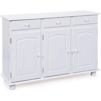 Inter Link LIVETASTIC Aparador Blanco de Pino - Sideboard Inter Link LIVETASTIC Aparador Blanco de Pino - Sideboard