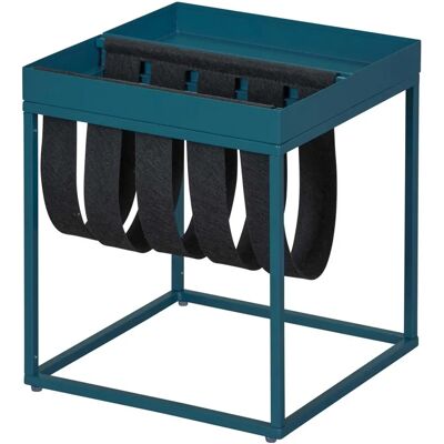 Tavolino in metallo blu - Beistelltisch - 35x35x40cm Tavolino in metallo blu - Beistelltisch - 35x35x40cm