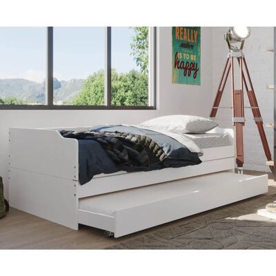 Inter Link Lotar Einzelbett 3-in-1 aus Weiß lackiert Kiefer Inter Link Lotar Einzelbett 3-in-1 aus Weiß lackiert Kiefer