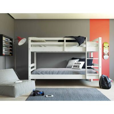 Möbel Kraft Rick wit stapelbed - Kinderkamermeubels Möbel Kraft Rick wit stapelbed - Kinderkamermeubels